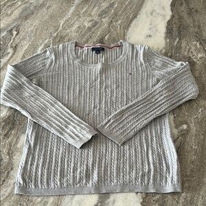 Tommy Hilfiger Gray Cable Knit Sweater